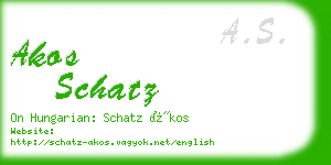 akos schatz business card